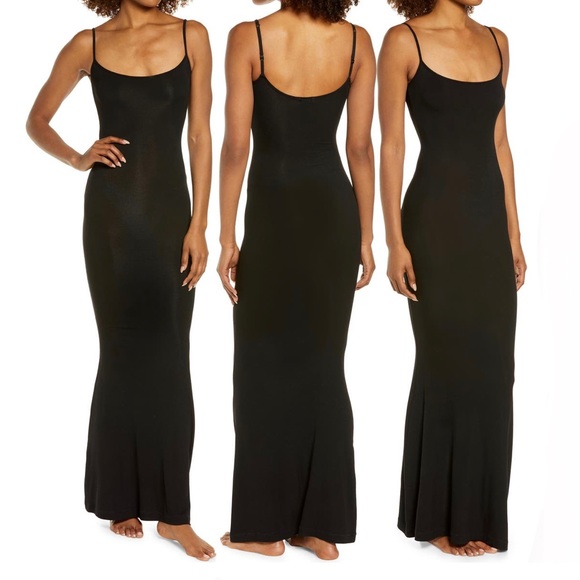 SKIMS Soft Lounge Long Slipdress Black - Picture 2 of 9